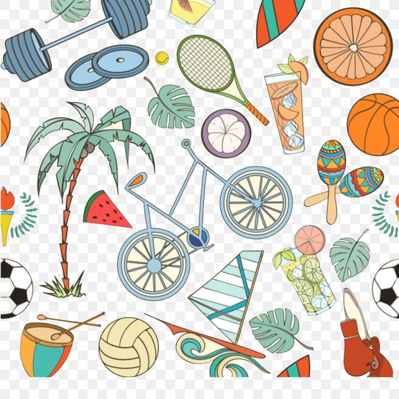 2016 Summer Olympics Championship Basketball Sport Pattern, PNG, 1024x1024px, Championship Basketball, Artwork, Ball, Boxing, Floral Design Download Free