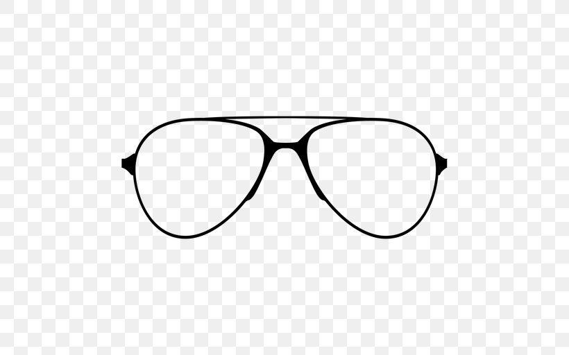 Aviator Sunglasses Goggles Eyewear, PNG, 512x512px, Glasses, Area, Aviator Sunglasses, Black, Black And White Download Free