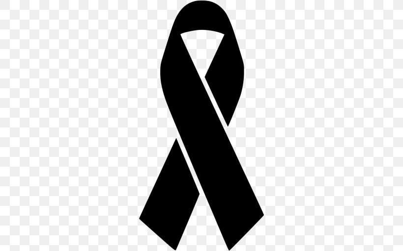 Black Ribbon Awareness Ribbon Orange Ribbon Logo, PNG, 512x512px, Black Ribbon, Awareness Ribbon, Black, Brand, Color Download Free