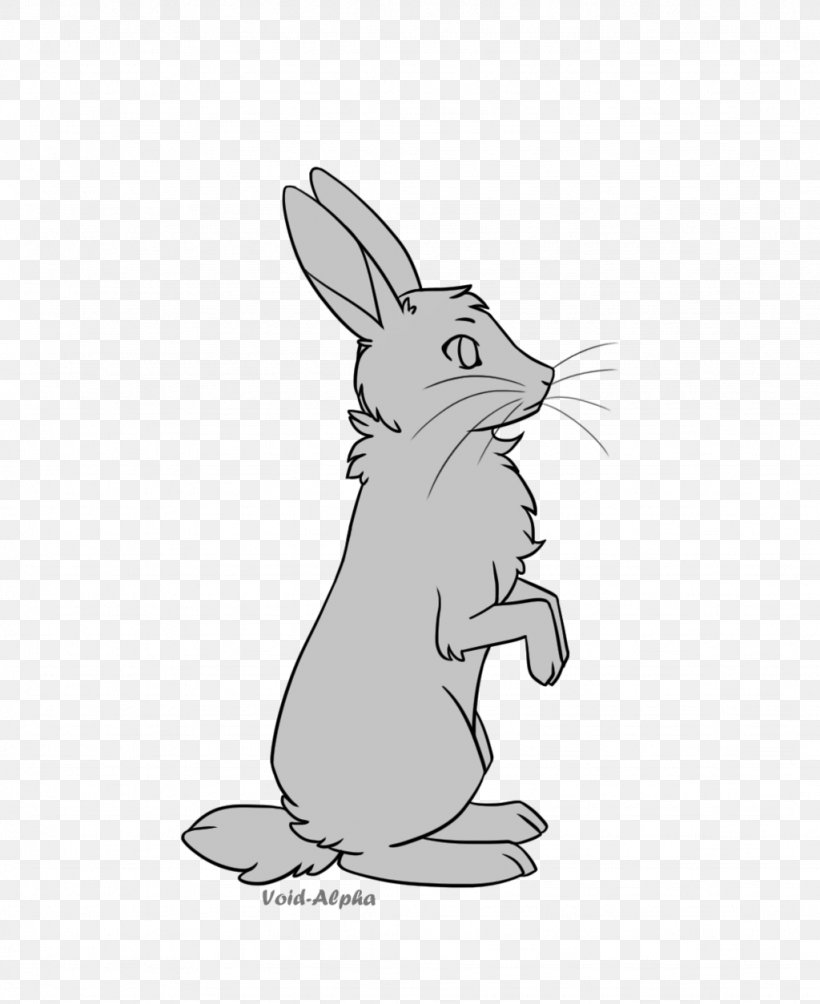 Domestic Rabbit Hare Line Art Drawing, PNG, 1024x1254px, Rabbit, Animal, Black And White, Carnivoran, Cartoon Download Free