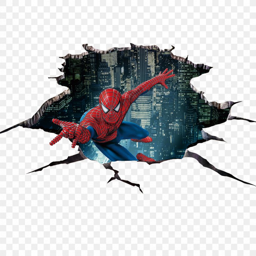 Spider-Man Sticker 3D Computer Graphics, PNG, 1181x1181px, 3d Film, Spider Man, Art, Fictional Character, Illustration Download Free