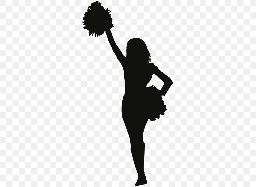 Wall Decal Sticker Cheerleading Clip Art, PNG, 600x600px, Wall Decal, Arm, Black And White, Cheerleading, Decal Download Free