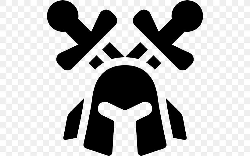 Warrior Helmet, PNG, 512x512px, Weapon, Black, Black And White, Human Behavior, Logo Download Free