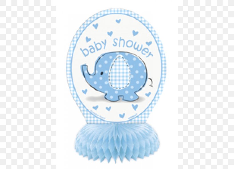 Baby Shower Centrepiece Party Gift Elephants, PNG, 595x595px, Baby Shower, Blue, Boy, Centrepiece, Elephants Download Free