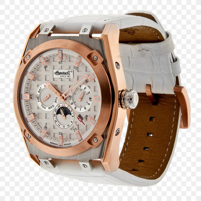 Ingersoll Watch Company Watch Strap, PNG, 1000x1000px, Watch, Beige, Brand, Brown, Charm Bracelet Download Free
