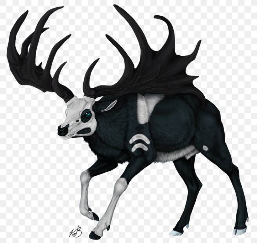 DeviantArt The Endless Forest Reindeer Character, PNG, 800x776px, Deviantart, Akuma, Antler, Art, Black And White Download Free