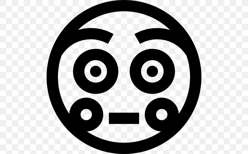 Emoticon Smiley Emoji Clip Art, PNG, 512x512px, Emoticon, Area, Art Emoji, Black And White, Blushing Download Free