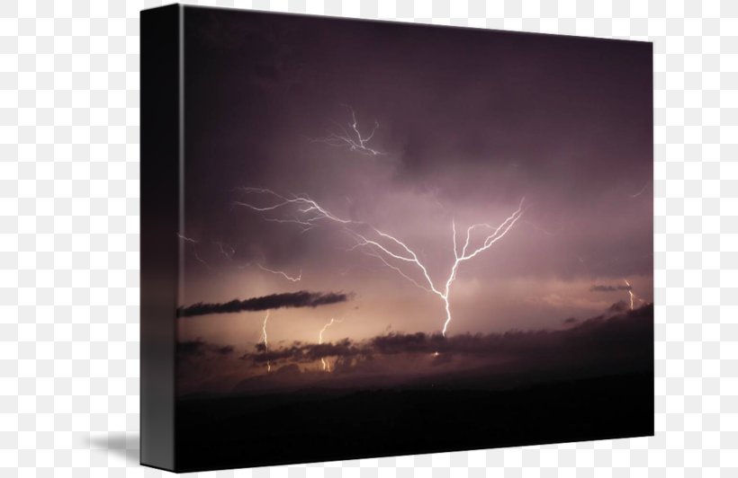 Lightning Gallery Wrap Energy Cloud Canvas, PNG, 650x532px, Lightning, Art, Atmosphere, Canvas, Cloud Download Free
