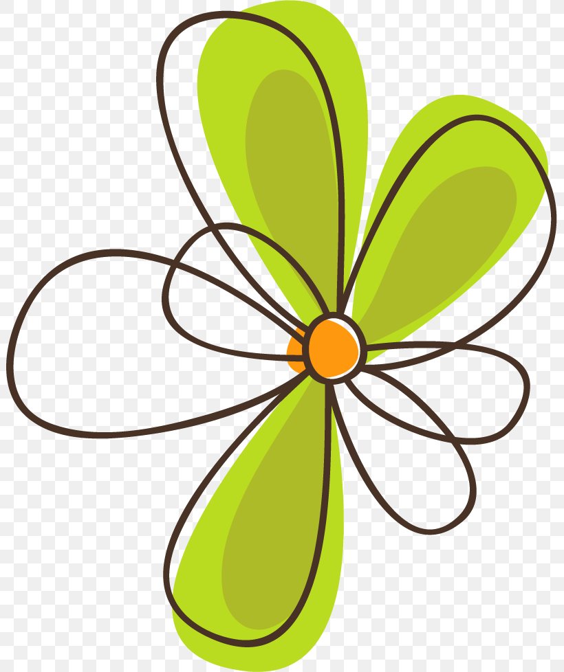 Petal Green Flower, PNG, 801x978px, Petal, Area, Artwork, Color, Flora Download Free