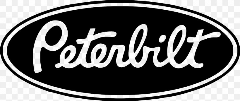 Peterbilt Car Ford Motor Company Truck Logo, PNG, 1500x632px, Peterbilt, Area, Black And White, Brand, Business Download Free