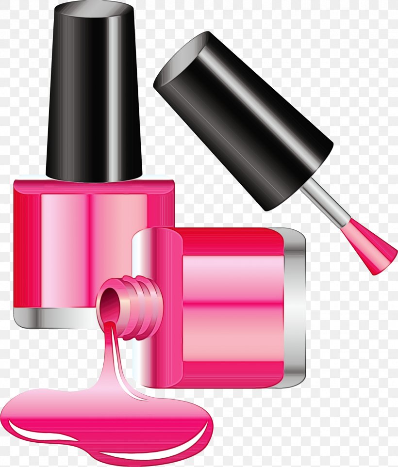 Pink Nail Polish Beauty Cosmetics Nail Care, PNG, 1721x2023px, Watercolor, Beauty, Cosmetics, Gloss, Lipstick Download Free