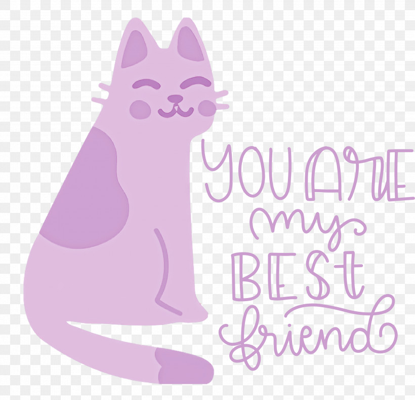 Best Friends You Are My Best Friends, PNG, 3000x2890px, Best Friends, Cartoon, Cat, Dog, Lavender Download Free