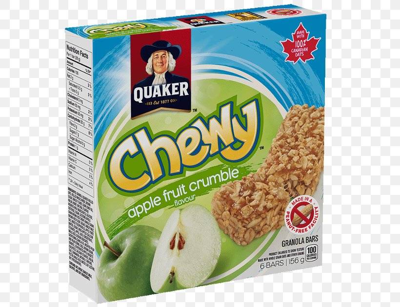 Breakfast Cereal Crumble Granola Quaker Oats Company Flapjack, PNG, 570x630px, Breakfast Cereal, Apple, Bar, Cereal, Chocolate Download Free
