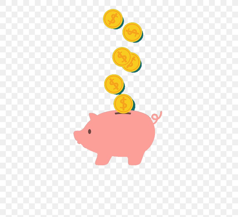 Domestic Pig Pink Coin, PNG, 800x747px, Domestic Pig, Area, Cartoon, Coin, Drawing Download Free