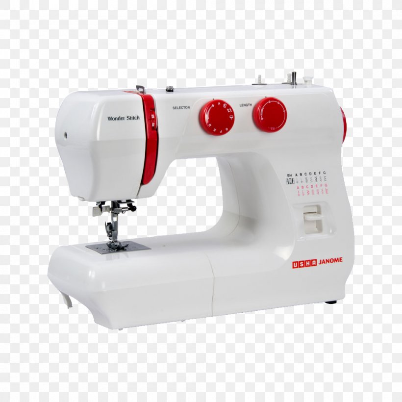 Sewing Machines USHA Janome Dream Stitch, PNG, 1000x1000px, Sewing Machines, Buttonhole Stitch, Embroidery, Feed Dogs, Home Appliance Download Free