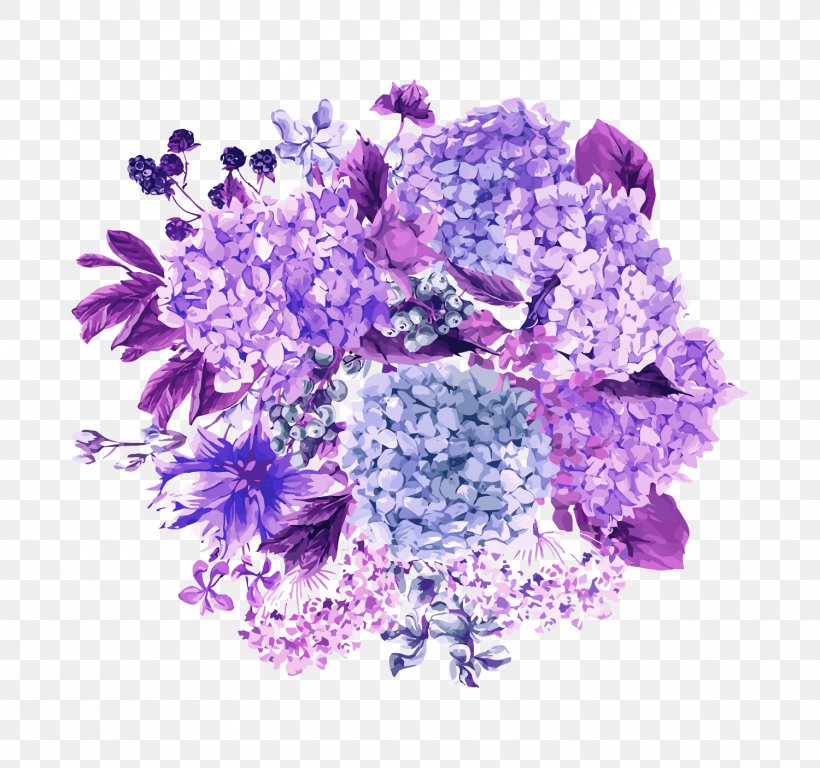 Vector Hydrangea, PNG, 1500x1406px, French Hydrangea, Botanical Illustration, Botany, Cut Flowers, Floral Design Download Free