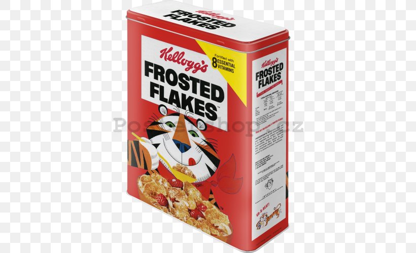 Frosted Flakes Corn Flakes Kellogg's Tony The Tiger Breakfast Cereal, PNG, 500x500px, Frosted Flakes, Biscuits, Box, Breakfast Cereal, Commodity Download Free
