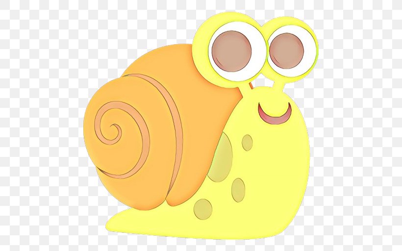 Yellow Background, PNG, 512x512px, Cartoon, Material, Snail, Snails And Slugs, Yellow Download Free