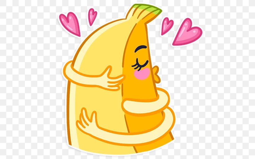 Banana Telegram Sticker Fruit, PNG, 512x512px, Banana, Com, Food, Fruit, Happiness Download Free