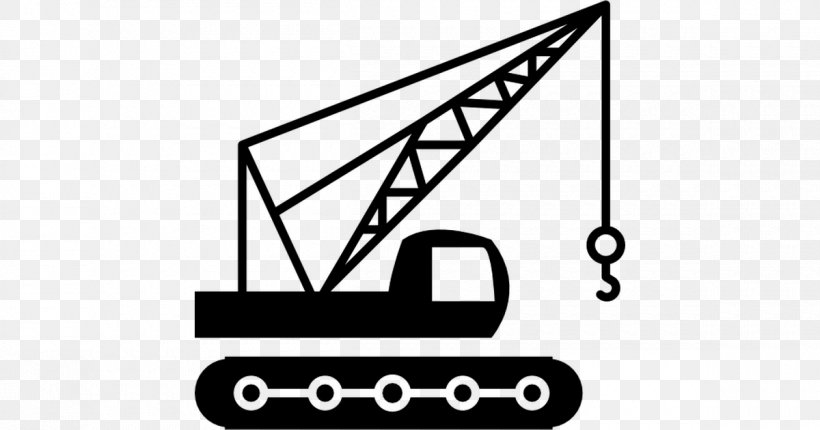 Crane Architectural Engineering Heavy Machinery Building, PNG, 1200x630px, Crane, Architectural Engineering, Area, Black, Black And White Download Free