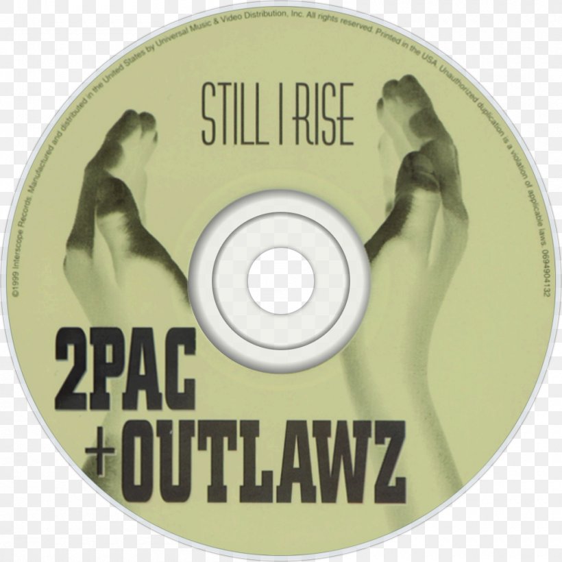 Compact Disc Still I Rise Outlawz All Eyez On Me Album, PNG, 1000x1000px, Watercolor, Cartoon, Flower, Frame, Heart Download Free