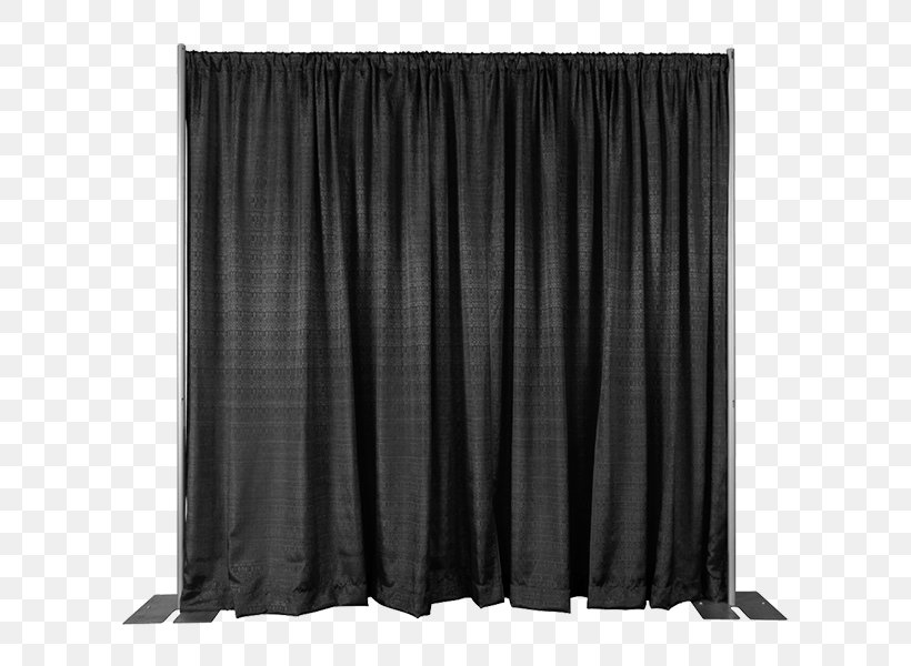 Pipe And Drape Curtain Drapery Window Treatment Velour, PNG, 600x600px, Pipe And Drape, Black, Black And White, Curtain, Decor Download Free