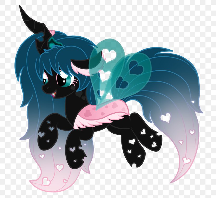 Pony Horse DeviantArt Changeling Queen Chrysalis, PNG, 784x751px, Watercolor, Cartoon, Flower, Frame, Heart Download Free