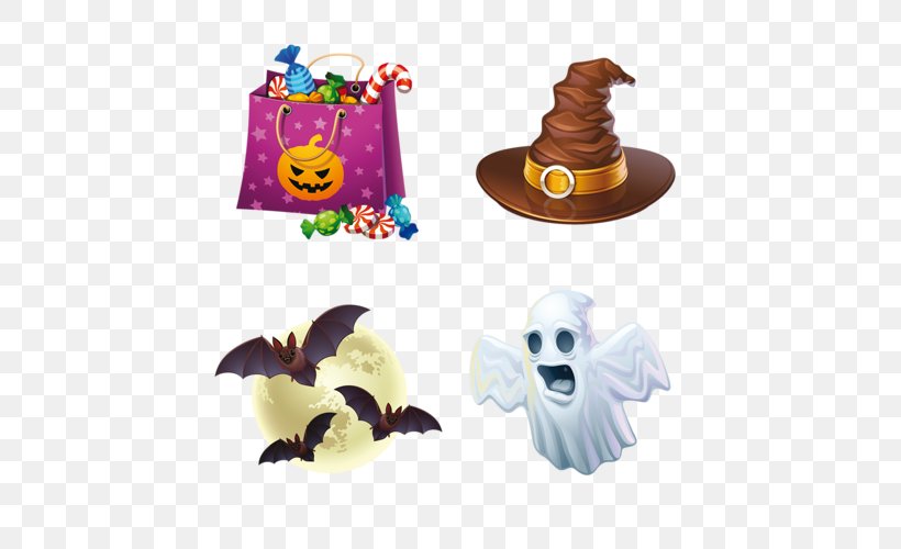 Cartoon Halloween Clip Art, PNG, 500x500px, Cartoon, Animal Figure, Baby Toys, Candy, Ghost Download Free