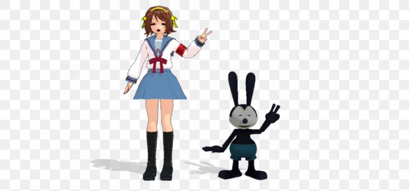 Oswald The Lucky Rabbit Epic Mickey Haruhi Suzumiya Konata Izumi Character, PNG, 900x421px, Watercolor, Cartoon, Flower, Frame, Heart Download Free