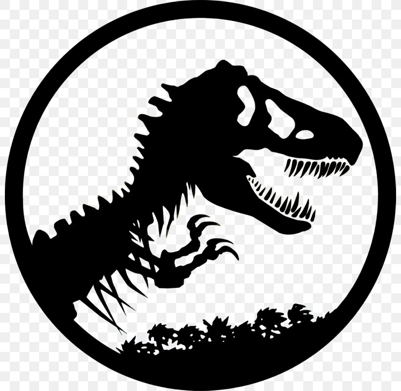 Jurassic Park Jurassic World Evolution Clip Art, PNG, 800x800px, Jurassic Park, Artwork, Black And White, Dinosaur, Fictional Character Download Free