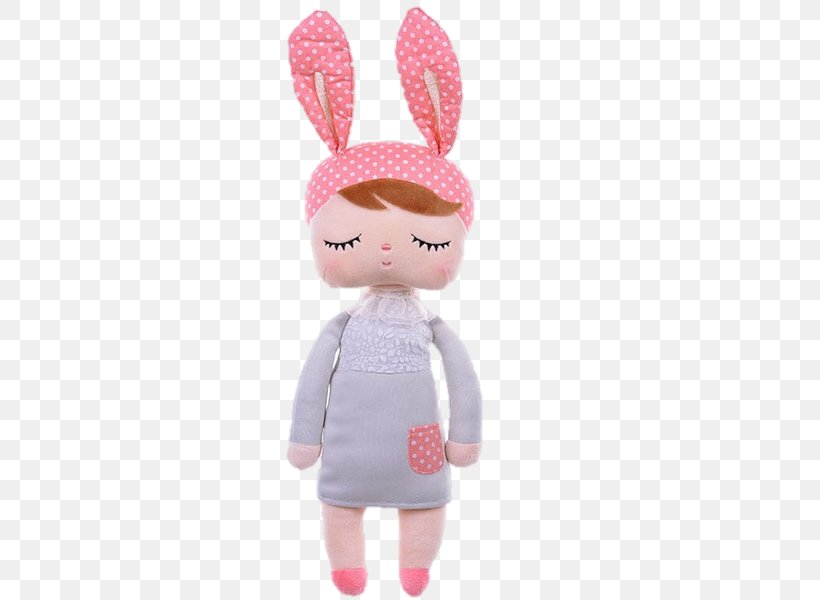 Doll Stuffed Toy Rabbit Plush, PNG, 600x600px, Doll, Child, Clothing, Cotton, Ear Download Free