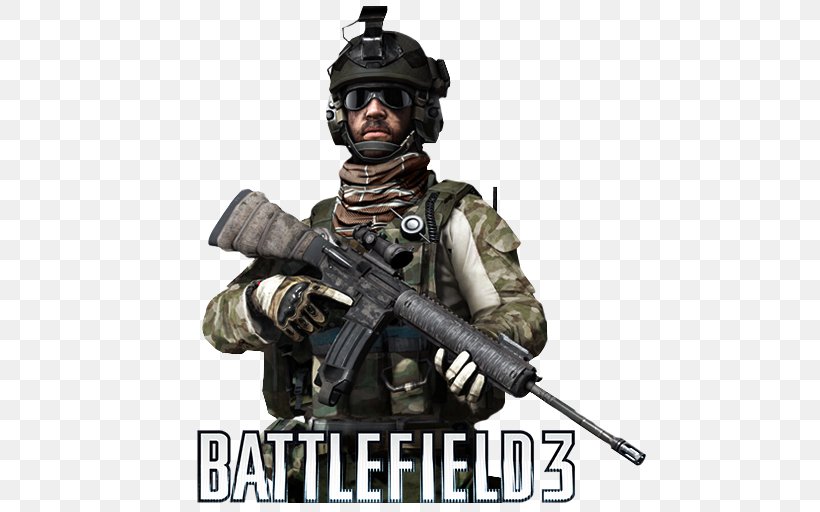 Battlefield 3 Battlefield 4 Battlefield: Bad Company 2: Vietnam United States Battlefield 1, PNG, 512x512px, Battlefield 3, Action Figure, Air Gun, Army, Assault Download Free