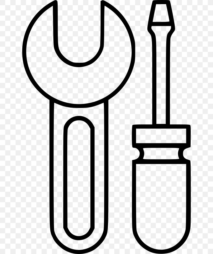 Screwdriver Tool Spanners, PNG, 650x980px, Screwdriver, Adjustable Spanner, Area, Artwork, Black And White Download Free