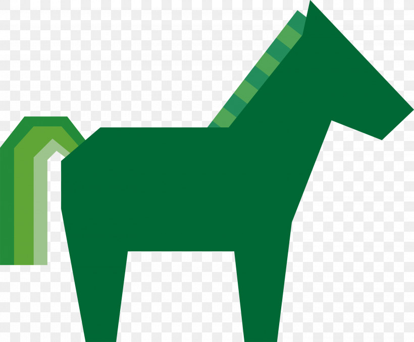 Horse Green Line Meter Tree, PNG, 3000x2485px, Cartoon Horse, Biology, Geometry, Green, Horse Download Free