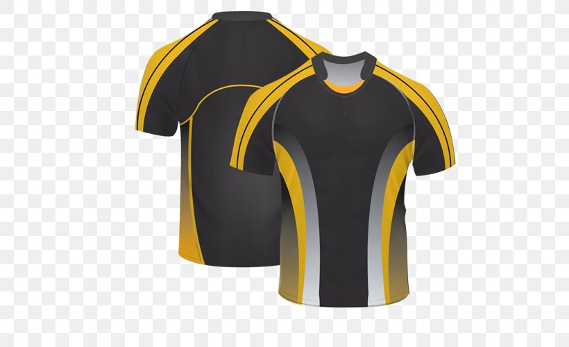 Jersey Rugby Shirt T-shirt Sleeve, PNG, 500x500px, Jersey, Active Shirt, Black, Football, Joint Download Free