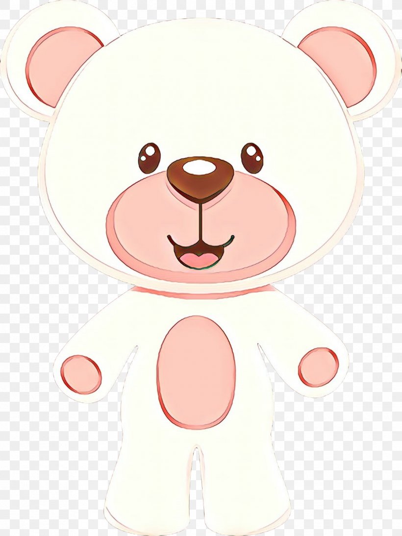 Teddy Bear, PNG, 1345x1796px, Cartoon, Cheek, Head, Nose, Pink Download Free