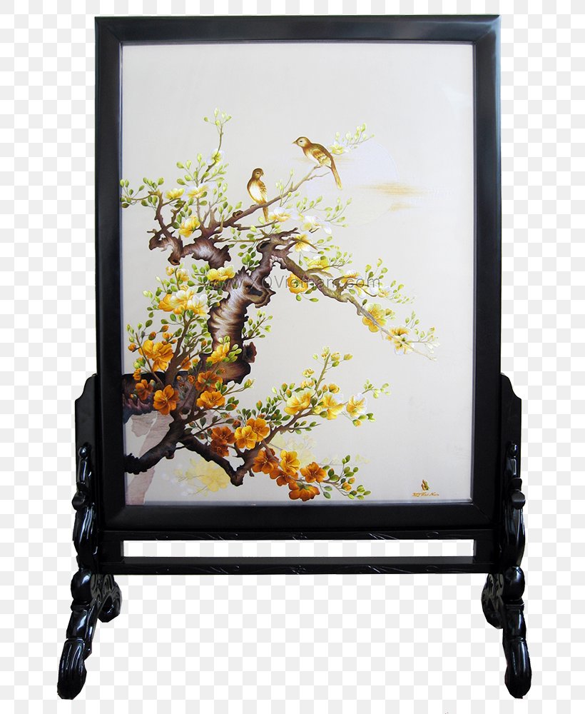 Embroidery Landscape Painting Picture Frames Xuan Quỳnh, PNG, 700x1000px, Embroidery, Beauty, Book, Branch, Da Lat Download Free