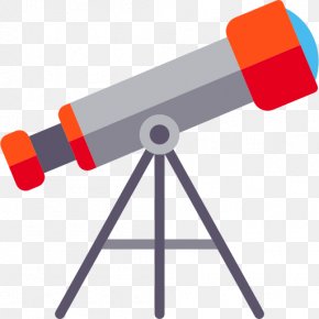 Flat Binoculars - Telescope Icon PNG