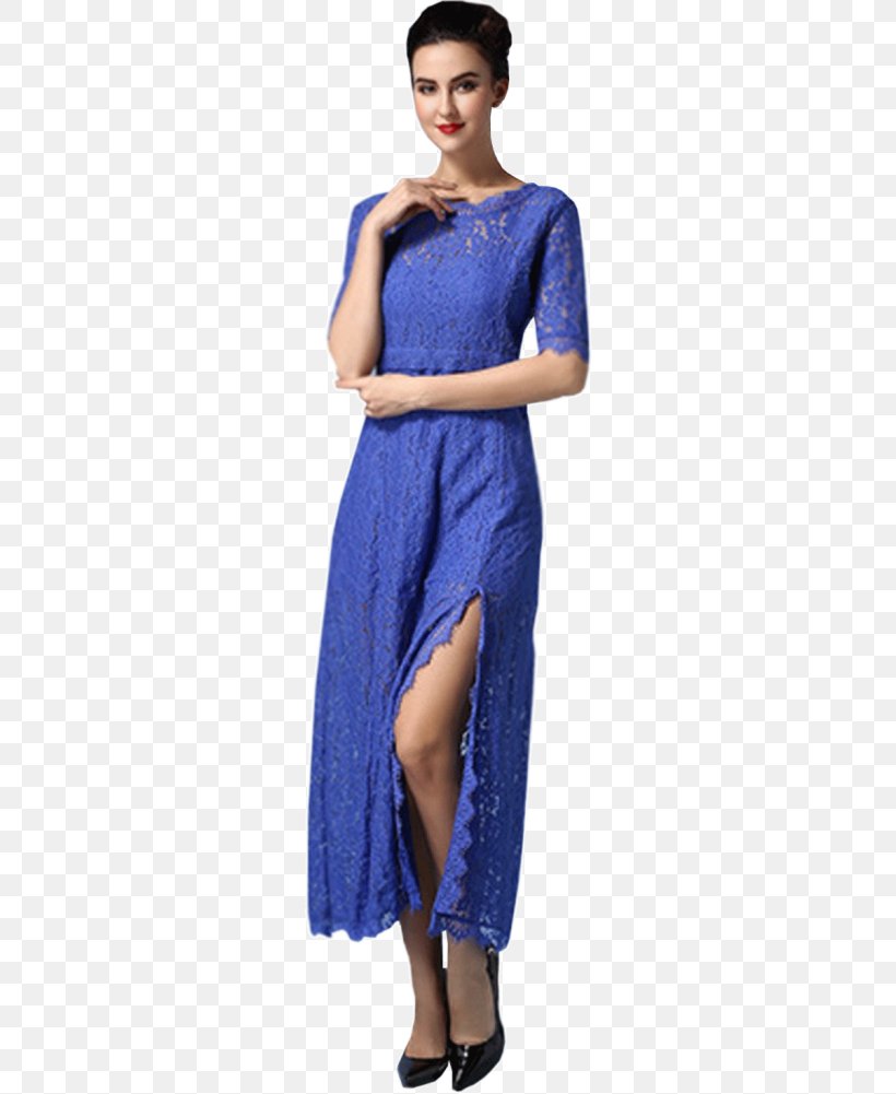 Crew Neck Dress Skirt Clothing Lace, PNG, 266x1001px, Crew Neck, Blue, Clothing, Cobalt Blue, Cocktail Dress Download Free