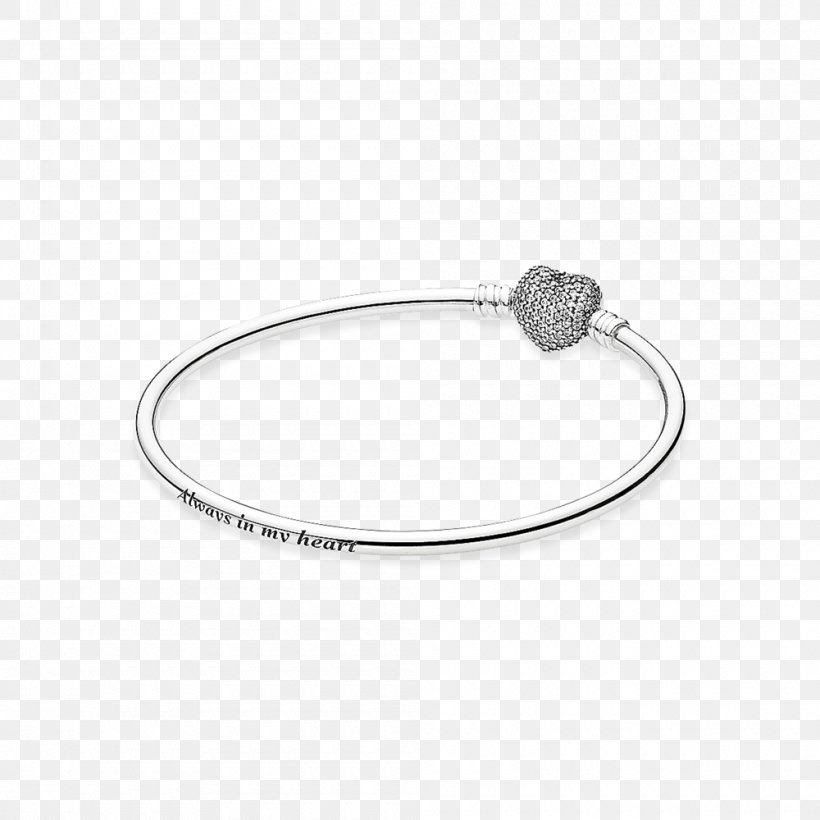 Pandora Charm Bracelet Bangle Silver, PNG, 1000x1000px, Pandora, Bangle, Body Jewelry, Bracelet, Button Download Free