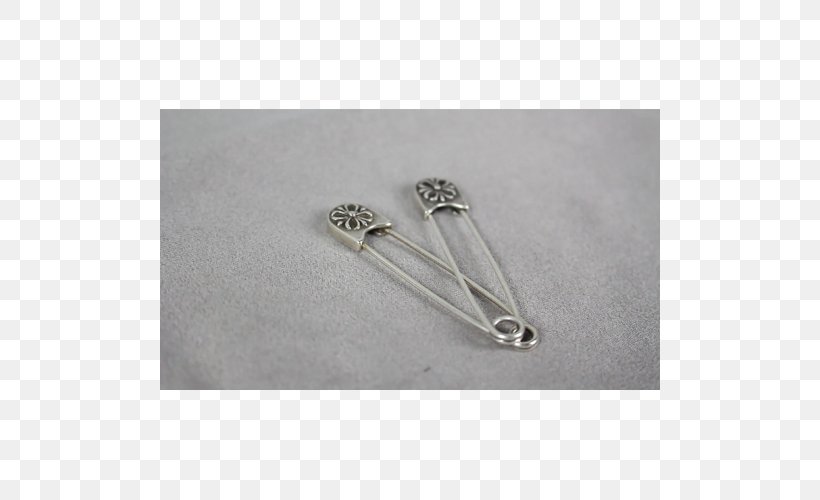 Silver Safety Pin Body Jewellery, PNG, 500x500px, Silver, Body Jewellery, Body Jewelry, Jewellery, Metal Download Free