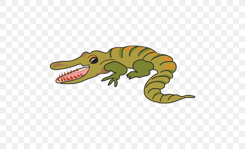 Crocodile Alligator Caiman (Genus) Drawing Clip Art, PNG, 500x500px, Crocodile, Alligator, Animal, Caiman, Caiman Genus Download Free
