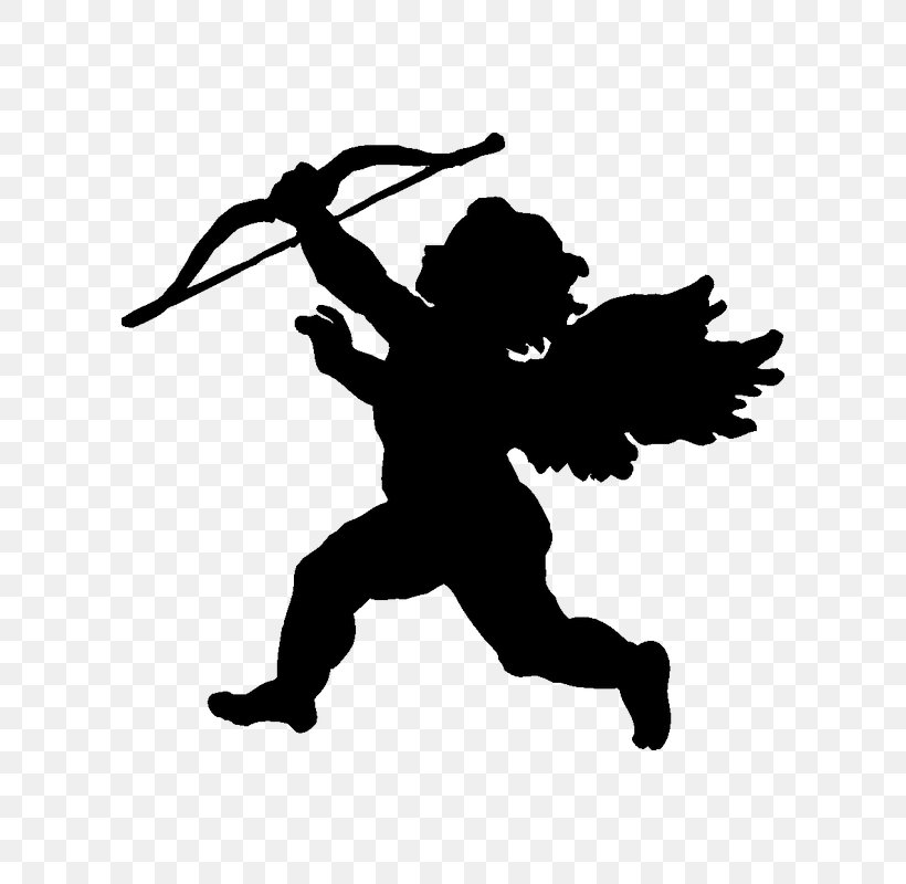 Cupid Valentine's Day Clip Art, PNG, 800x800px, Cupid, Black, Black And White, Book, Fictional Character Download Free