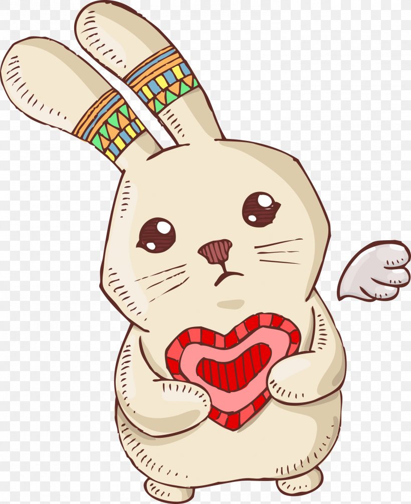 Bugs Bunny Easter Bunny Dorayaki Rabbit, PNG, 1502x1842px, Watercolor, Cartoon, Flower, Frame, Heart Download Free