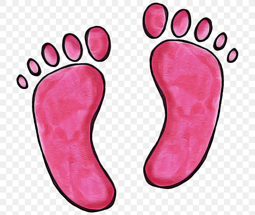 Footprint, PNG, 729x692px, Pink, Foot, Footprint, Footwear, Leg Download Free
