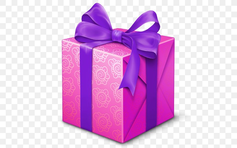 Gift Birthday Box, PNG, 512x512px, Gift, Balloon, Birthday, Gift Wrapping, Lilac Download Free