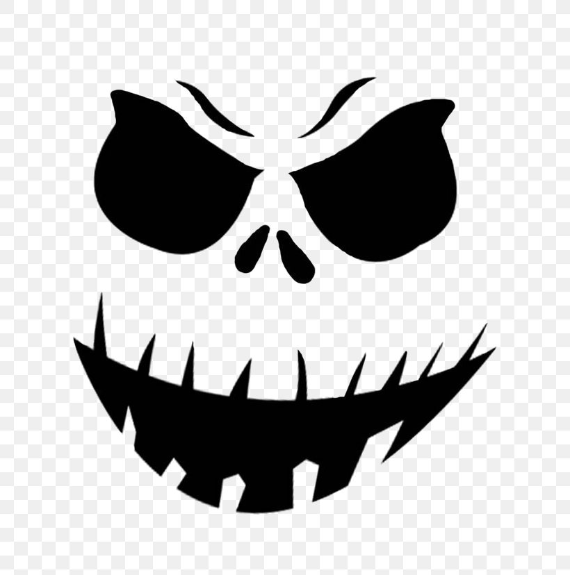 Halloween Pumpkin Face PNG 640x828px Jackolantern Blackandwhite