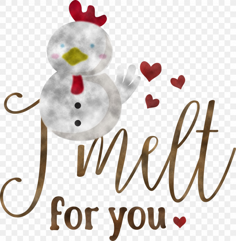 I Melt For You Snowman Winter, PNG, 2933x3000px, I Melt For You, Biology, Character, Christmas Day, Christmas Ornament Download Free