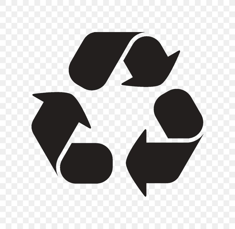 Recycling Symbol Reuse Rubbish Bins & Waste Paper Baskets Plastic, PNG, 800x800px, Recycling Symbol, Black And White, Coating, Computer Recycling, Decal Download Free