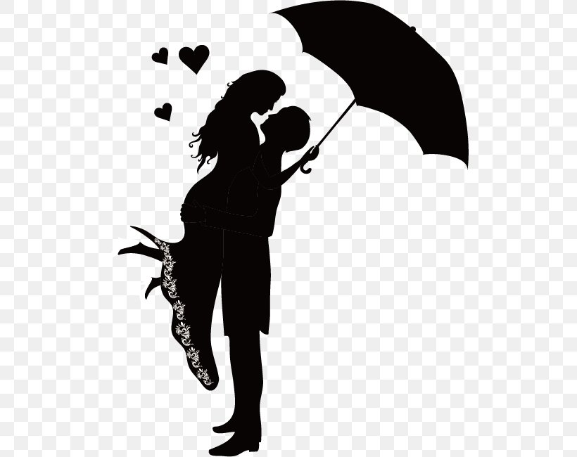 Romance Couple Silhouette Clip Art, PNG, 513x650px, Clip Art Couples, Art, Art Museum, Black And White, Couple Download Free